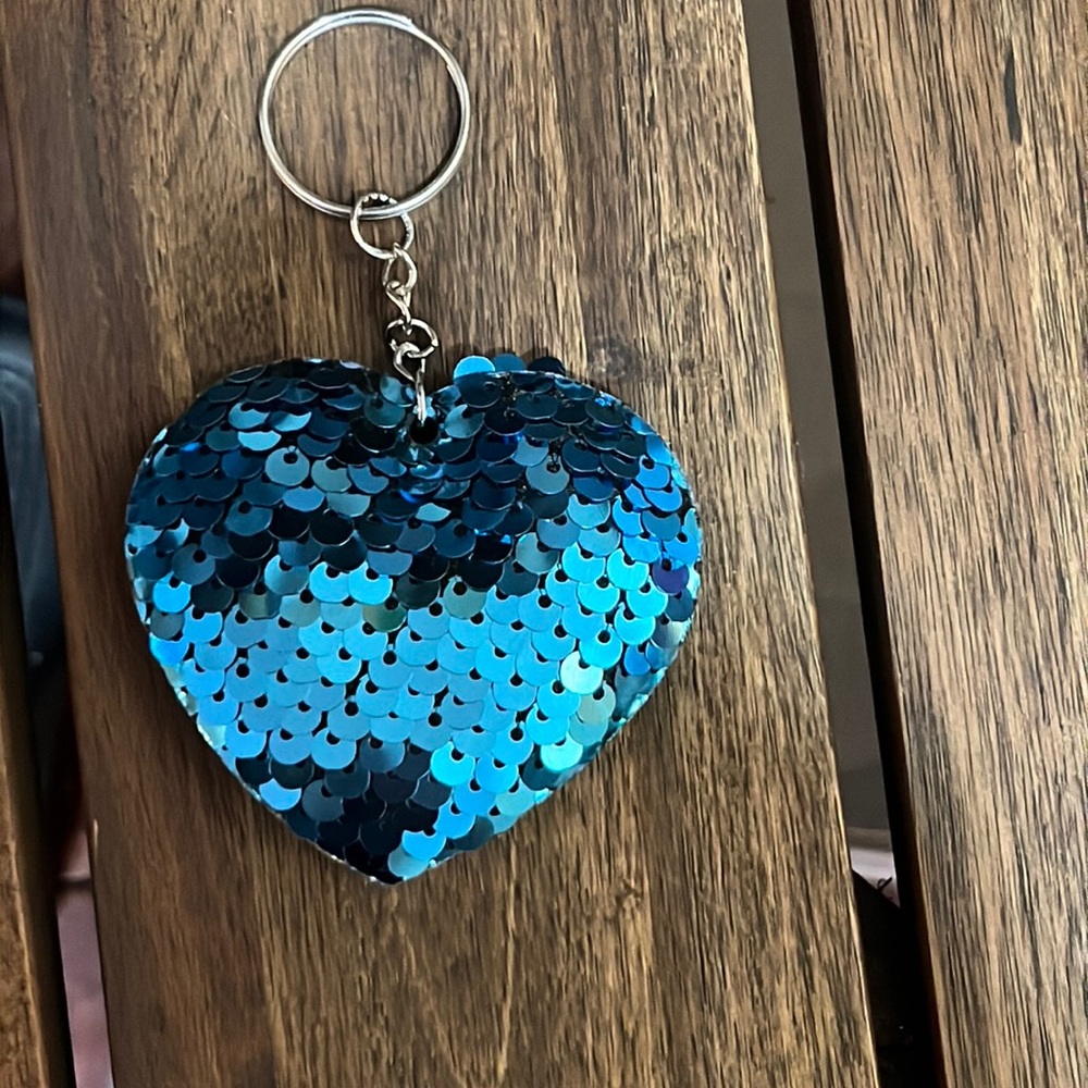 Blue Heart Key Chain NIP